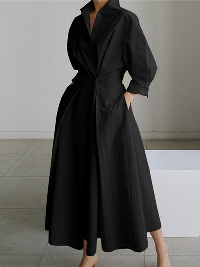 Chic A-Line Swing Dress with Effortless Style for Women 8