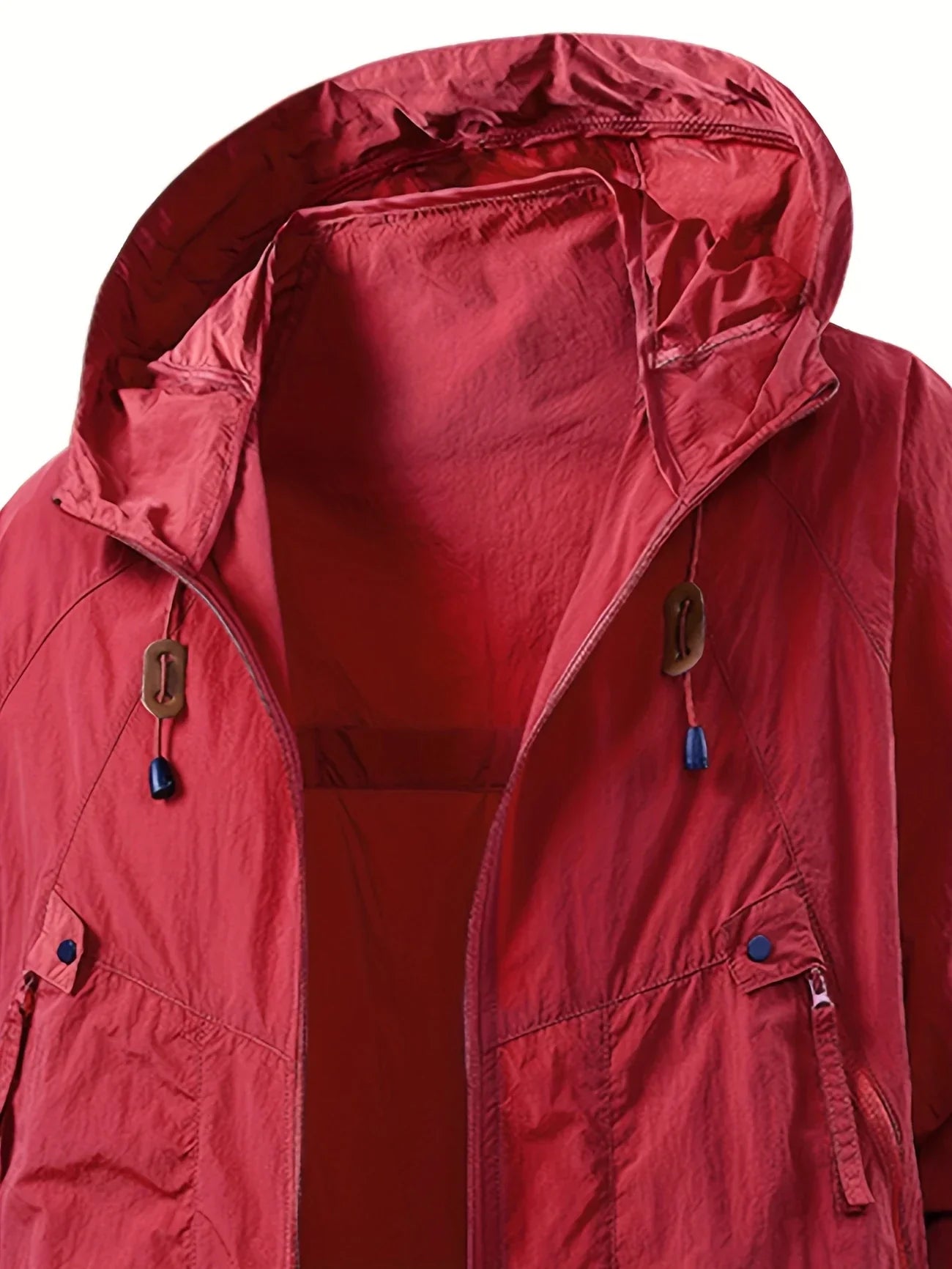 Outdoor Waterproof Windbreaker Jacket with Adjustable Hood