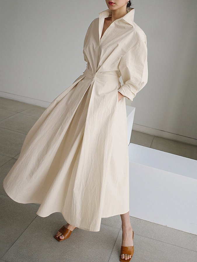 Chic A-Line Swing Dress with Effortless Style for Women 1