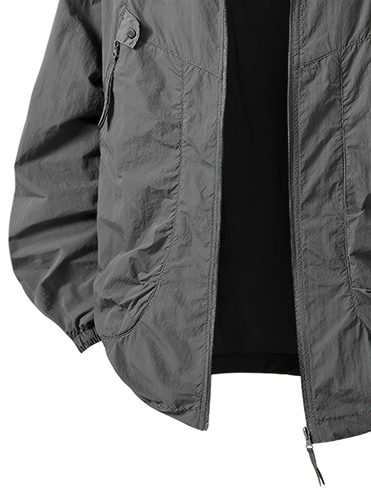 Outdoor Waterproof Windbreaker Jacket with Adjustable Hood