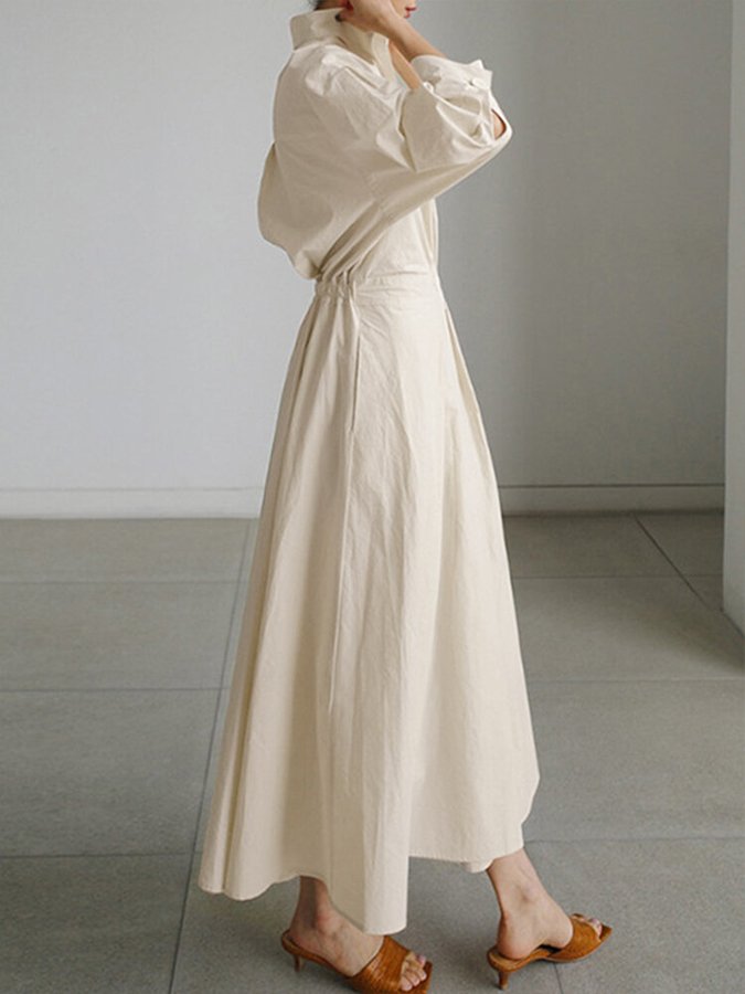 Chic A-Line Swing Dress with Effortless Style for Women 2