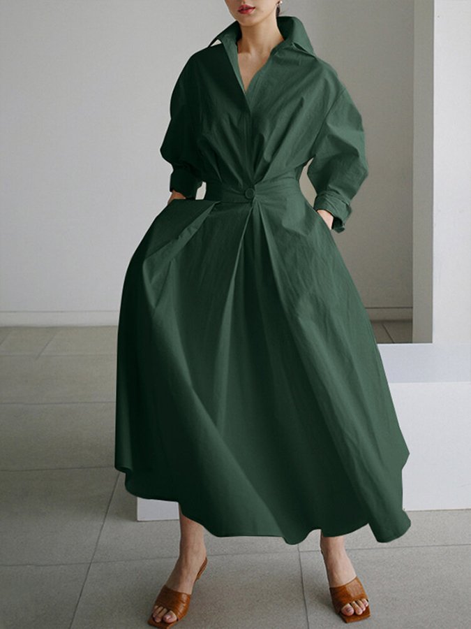 Chic A-Line Swing Dress with Effortless Style for Women 5