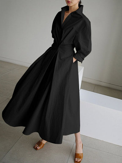 Chic A-Line Swing Dress with Effortless Style for Women 3