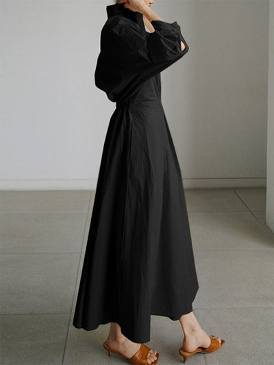 Chic A-Line Swing Dress with Effortless Style for Women 4