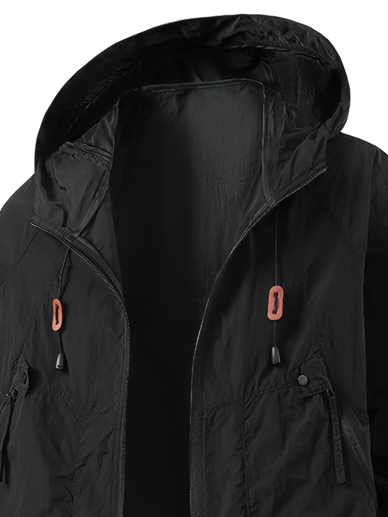 Outdoor Waterproof Windbreaker Jacket with Adjustable Hood