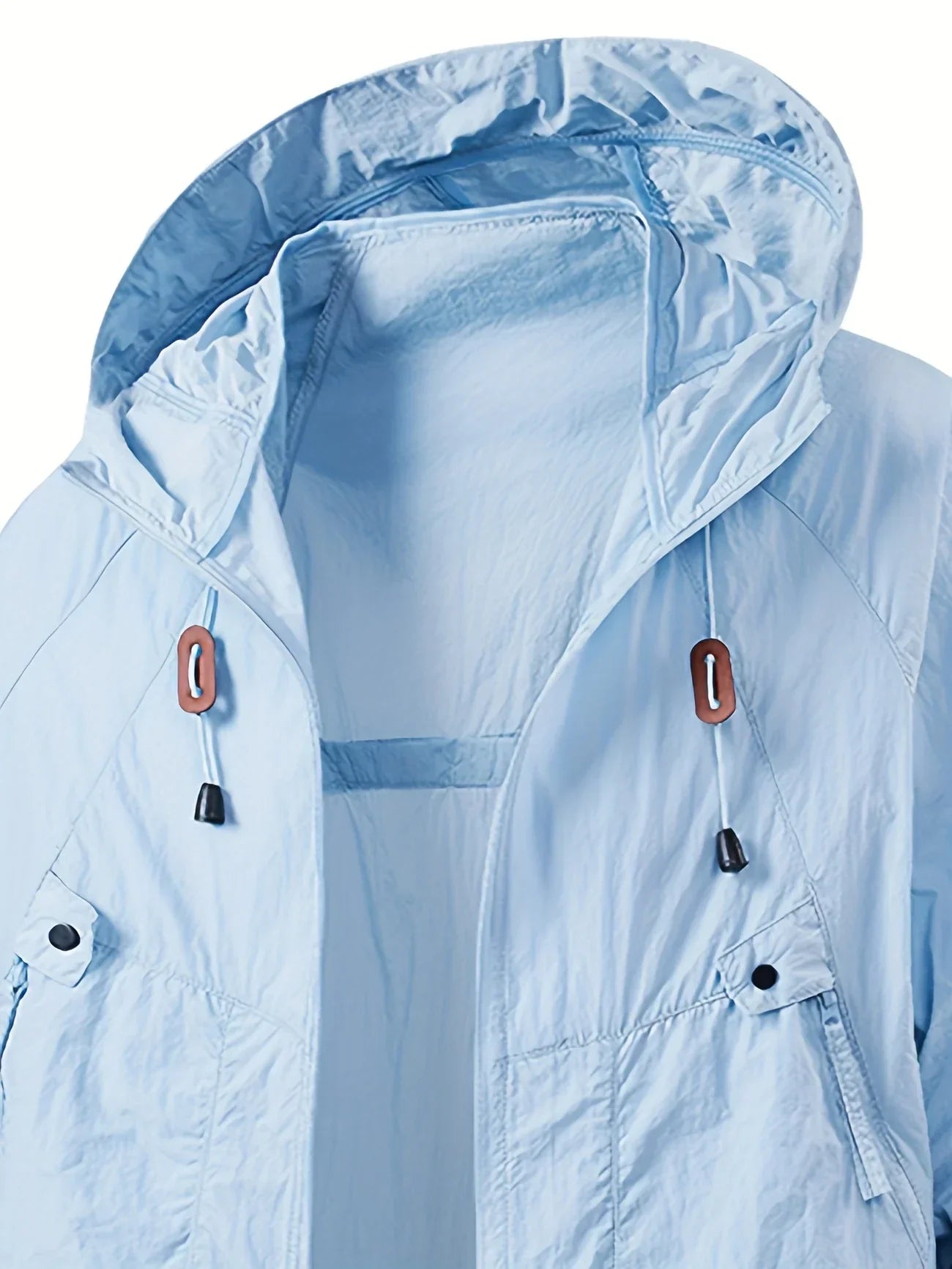 Outdoor Waterproof Windbreaker Jacket with Adjustable Hood