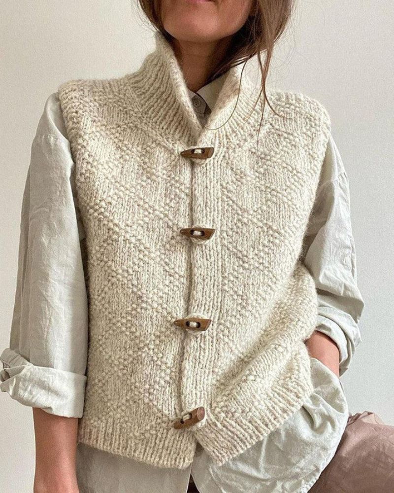 Elegant Sleeveless Knit Vest for Effortless Layering and Stylish Comfort 4