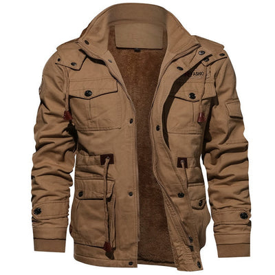 Mens Winter Coat - Elegant Commander Overcoat in Leather, Warm and Comfortable for Autumn and Winter, Available in Multiple Sizes 2