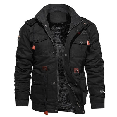 Mens Winter Coat - Elegant Commander Overcoat in Leather, Warm and Comfortable for Autumn and Winter, Available in Multiple Sizes 4