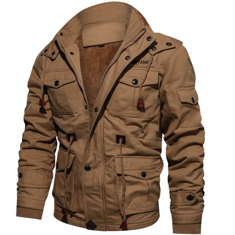 Mens Winter Coat - Elegant Commander Overcoat in Leather, Warm and Comfortable for Autumn and Winter, Available in Multiple Sizes 6