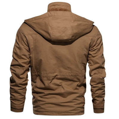 Mens Winter Coat - Elegant Commander Overcoat in Leather, Warm and Comfortable for Autumn and Winter, Available in Multiple Sizes 7