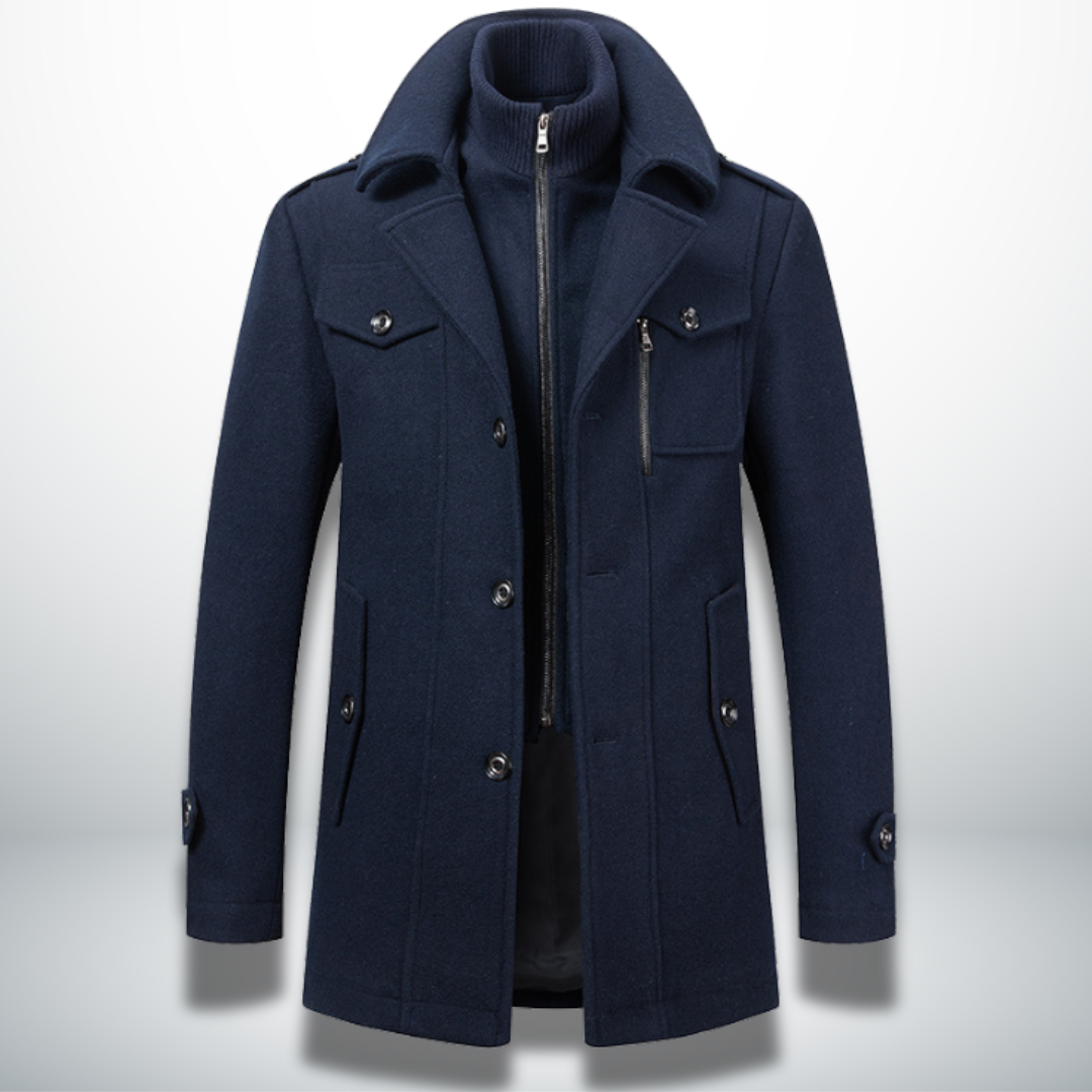 Mens Winter Jacket - Elegant Coat with Spacious Pockets 1