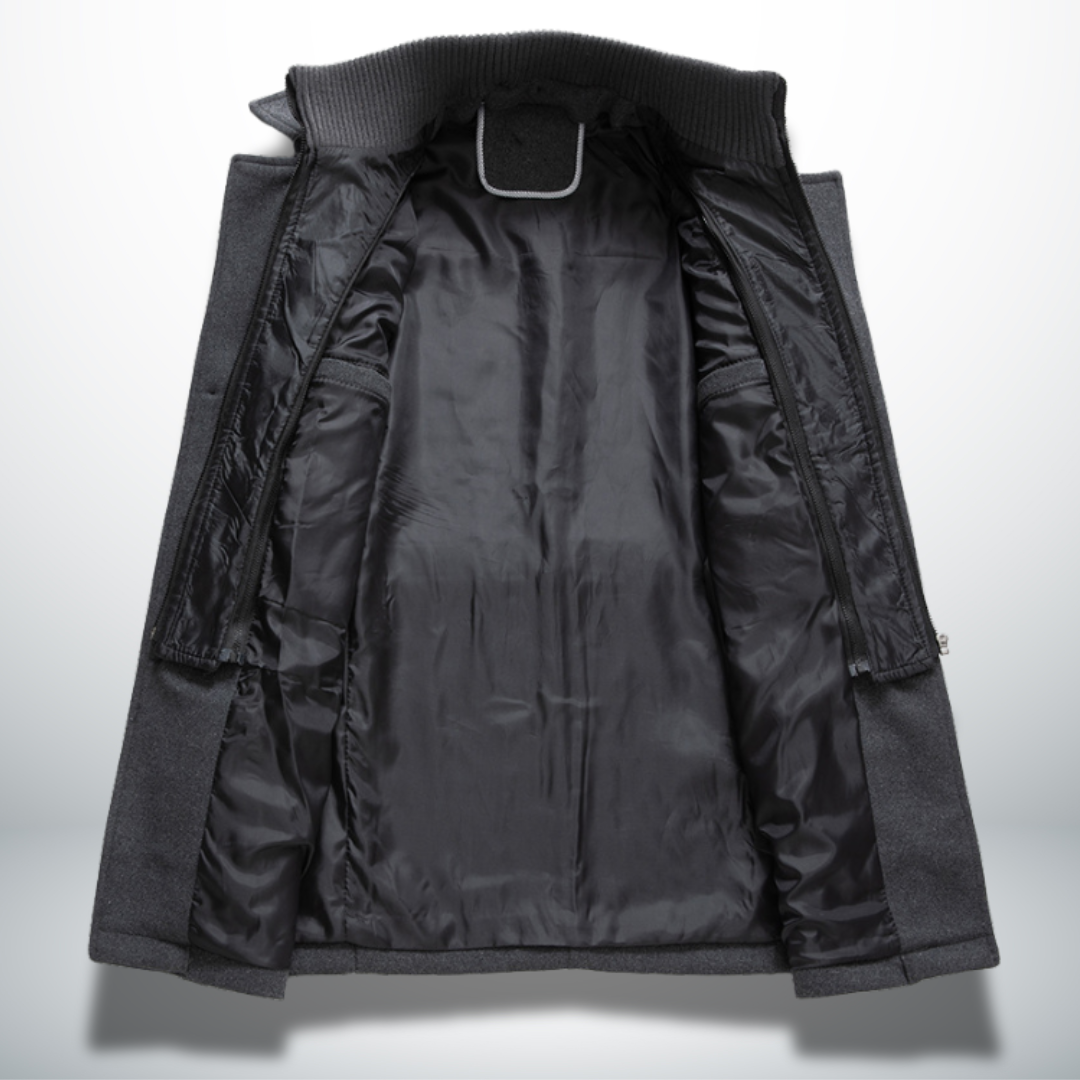 Mens Winter Jacket - Elegant Coat with Spacious Pockets 2