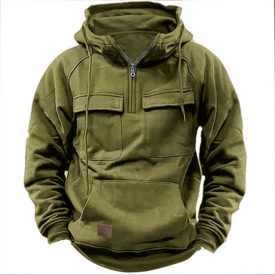Tactical Half-Zip Hoodie for Men – Warm, Durable Fabric, Comfortable Fit for Outdoor Activities, Perfect for Autumn and Winter 5