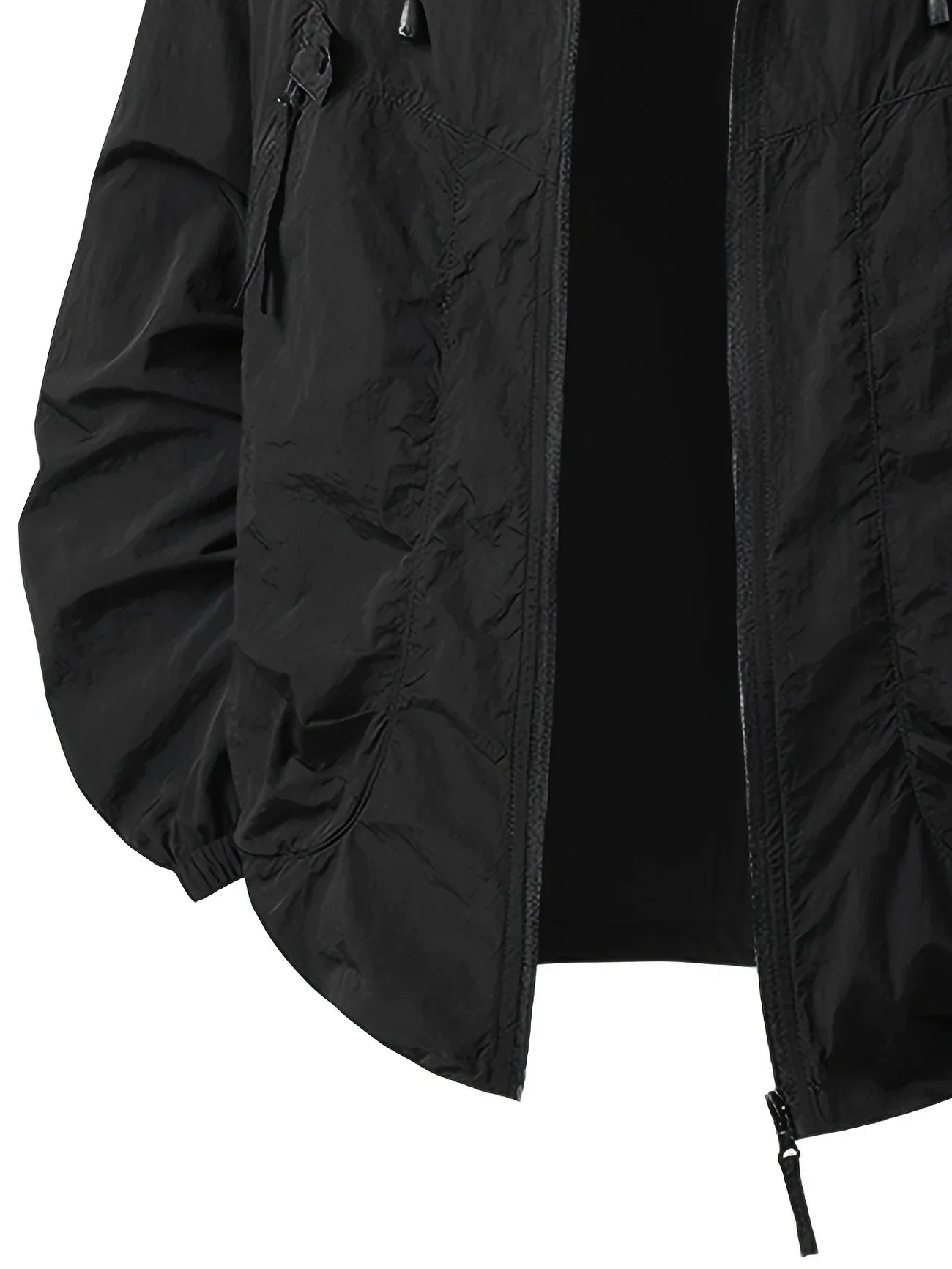 Outdoor Waterproof Windbreaker Jacket with Adjustable Hood
